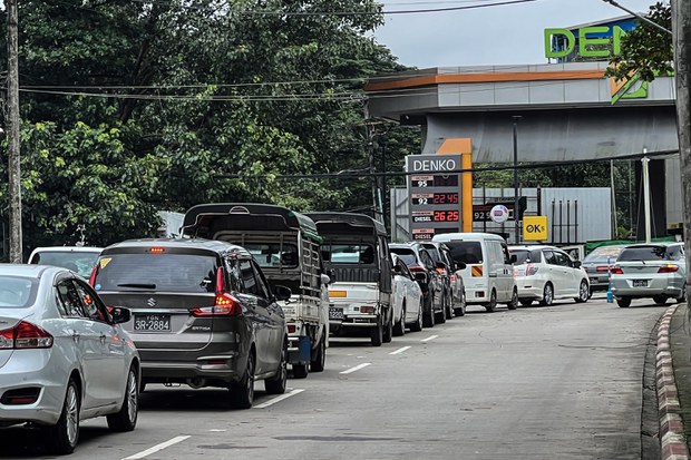 Fuel prices increased to over 3,000 Kyats