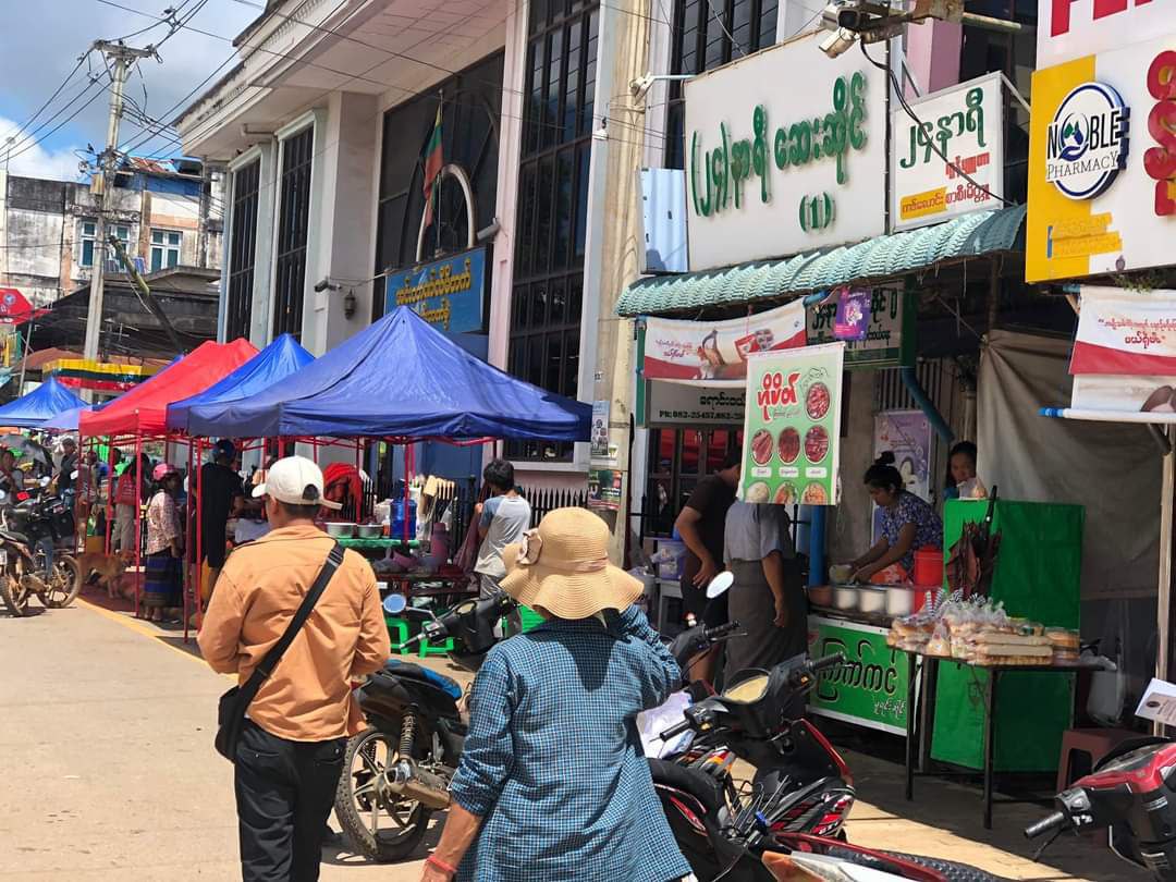 Lashio Central Market Reopens